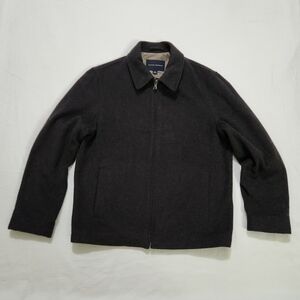 Banana Republic Wool Coach Jacket Sz M Dark Gray